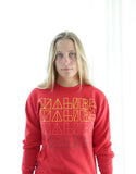 Malibu Crew Neck Sweatshirt - Sunset Print